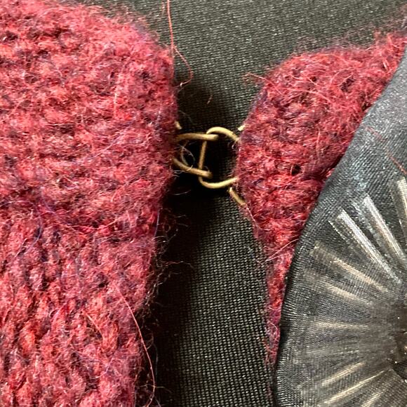 Vera Wang Lavender Lable Long Cardigan Wool Alpaca Blend SM Beaded Embellishment - Picture 7 of 11